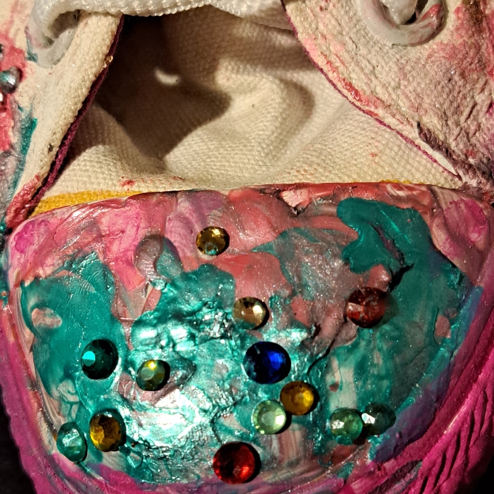 Converse All Star upcycled sneakers. - Picture 7 of 16